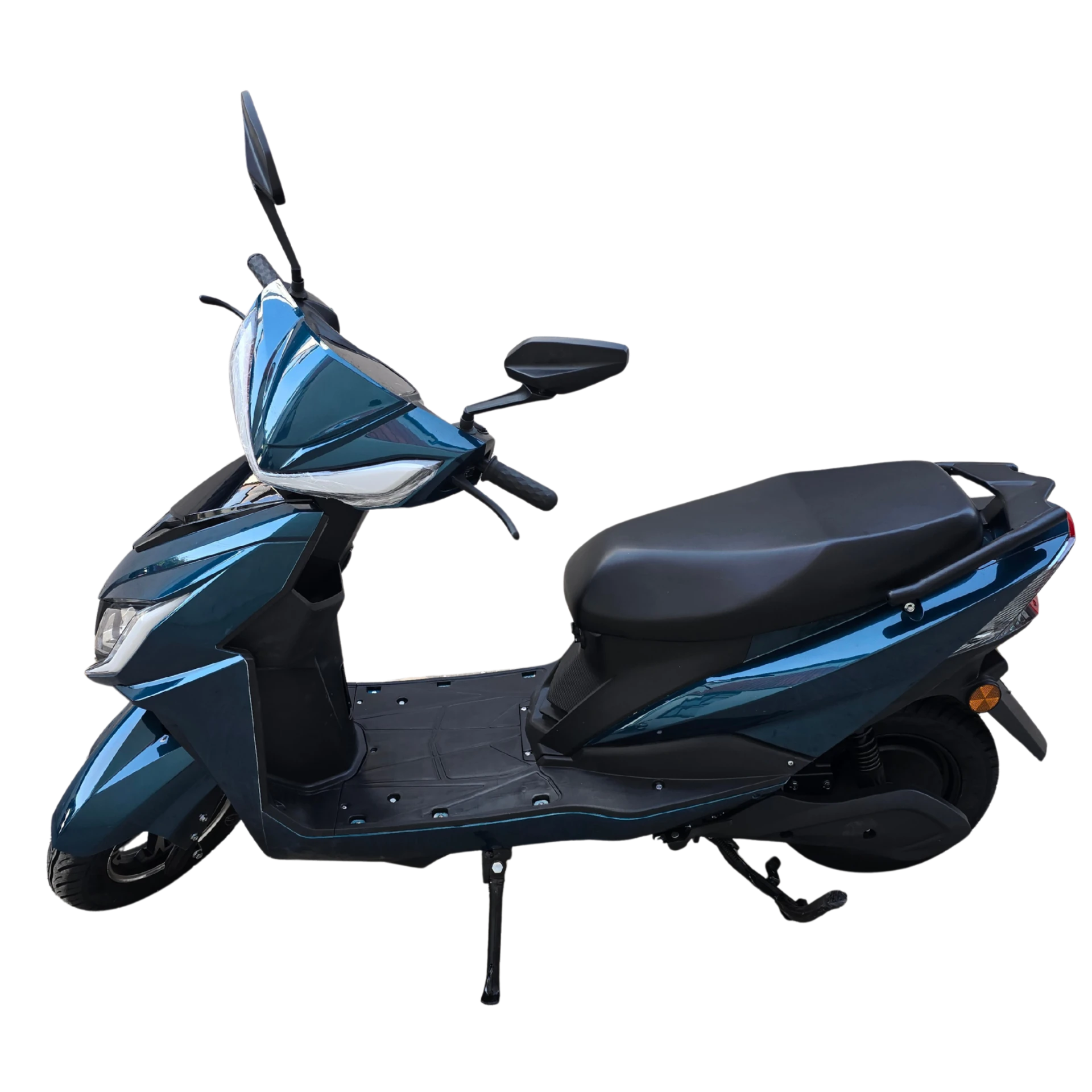 eOxigen Hera electric scooter in teal blue, left side profile